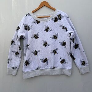 Queen Bee Print Women's Crew Neck Sweatshirt